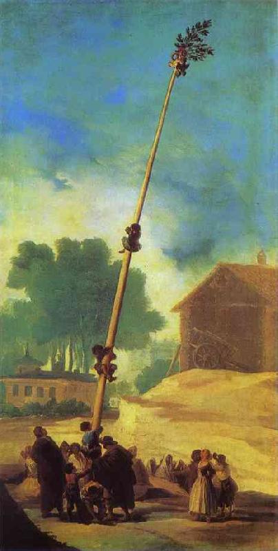 Francisco Jose de Goya The Greasy Pole (La Cucana) Sweden oil painting art